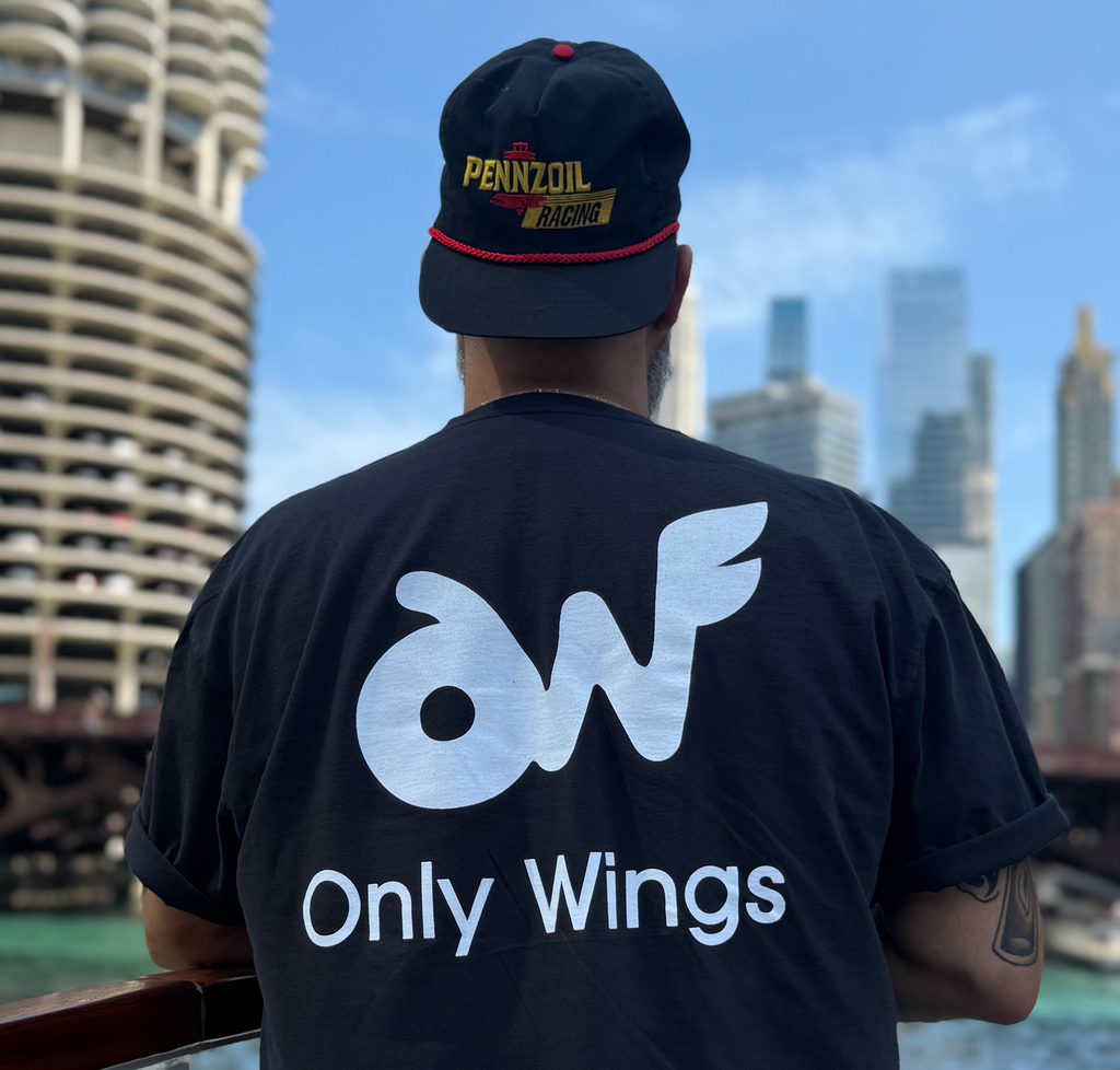 Black Original Only Wings Tee - "OG"