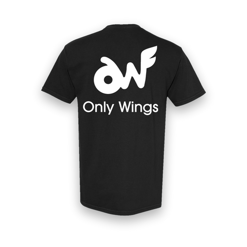 Black Original Only Wings Tee - "OG"